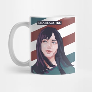 Lisa Blackpink In Vector Art Style Mug